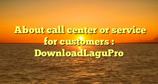  About call center or service for customers : DownloadLaguPro